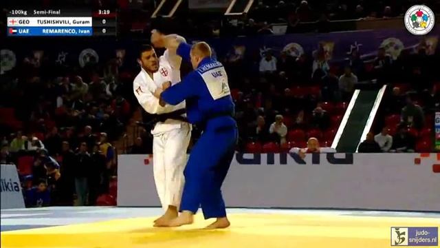 Judo 2014 Grand Prix Tbilisi: Tushishvili (GEO) - Remarenco (UAE) [-100kg] semi-final смотреть онлайн