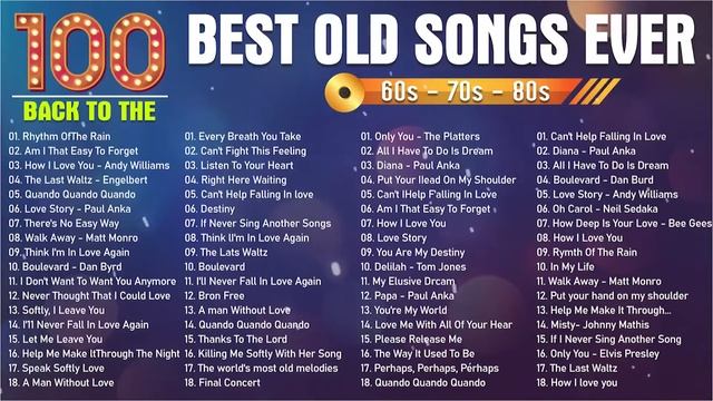 Matt Monro, Engelbert Humperdinck, Paul Anka, Carpenters - Greatest Hits Golden Oldies 50s & 60s смотреть онлайн