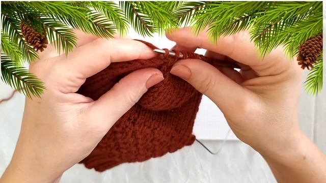 Теплые мужские носки на круговых спицах смотреть онлайн