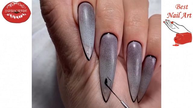 10 Ways to Achieve Elegant and Stylish Design in Black | Best Nail Art смотреть онлайн