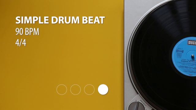 Simple drum beat backing track | Drum Metronome | 90 BPM смотреть онлайн