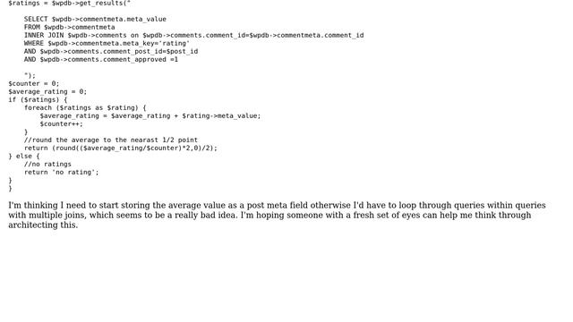 Wordpress: How to sort posts by the average of comment meta values? смотреть онлайн