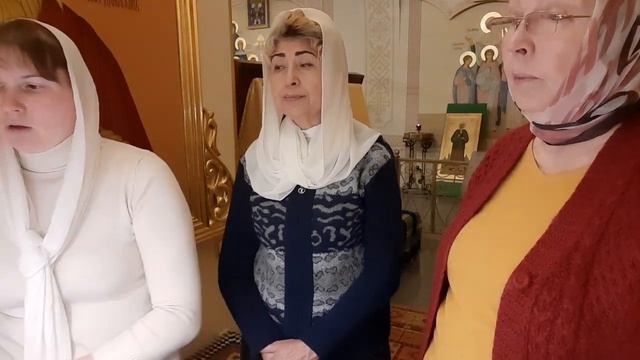Тропари по Трисвятом. Регент Ирина Филатова, певчии Мария Урюпина и Наталья Ильина. смотреть онлайн