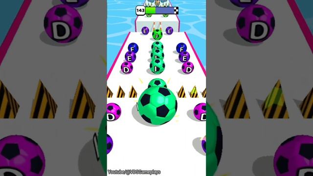 AZ Run - 2048 ABC Runner ! Ball Run Game Levels (141-145) Android iOS Gameplay смотреть онлайн