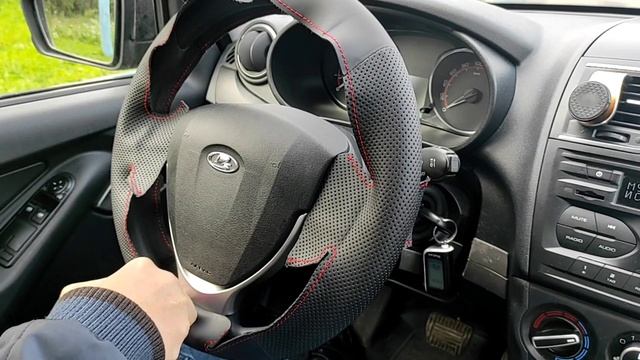 Обшиваем руль на Ладе Гранте оплёткой с АлиЭкспресс.