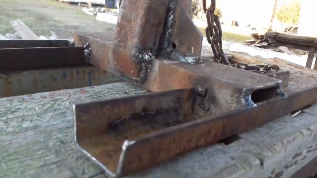 Приспособа для извлечения столбиков из земли. смотреть онлайн
