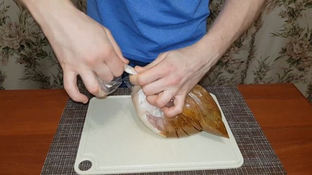 запеченная рулька в пакете.свинина в духовке. смотреть онлайн