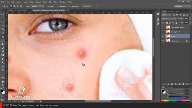 Part 10 Spot Healing Brush Adobe Photoshop CC Bangla Tutorial Full Course Learn Adobe Photoshop смотреть онлайн