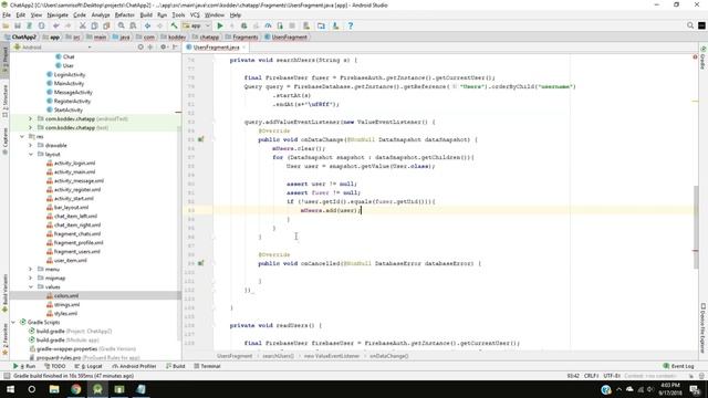 Chat App with Firebase Part 13 - Search Users - Android Studio Tutorial смотреть онлайн