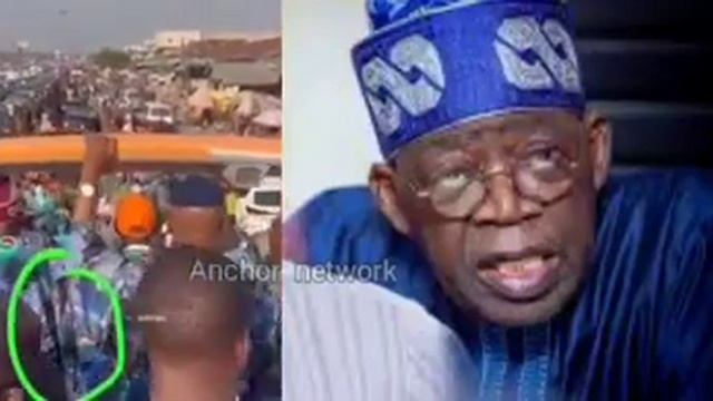 Watch Push and start president- Nigerians react to video of Tinubu requiring support to stand смотреть онлайн