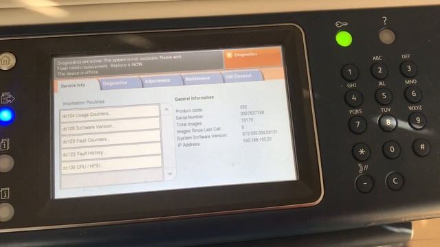 FUSER Xerox WorkCentre RESET color copier смотреть онлайн