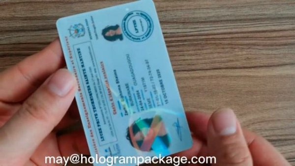 Custom hologram overlay for drivers license state ID cards