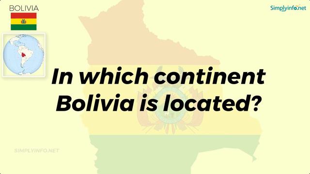 Do You Know Bolivia Basic Information | World Countries Information #21- General Knowledge & Quizze
