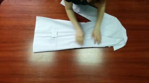 Как правильно складывать медицинский халат