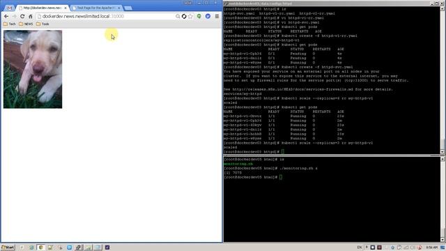 Kubernetes - setup website and scale rolling update смотреть онлайн