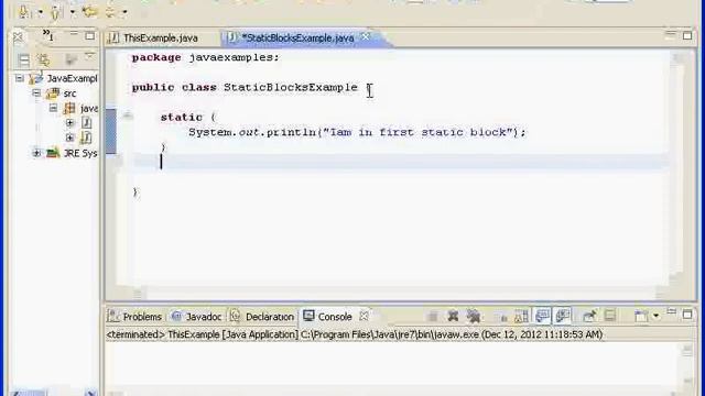 What are static blocks or static initializers in java? смотреть онлайн