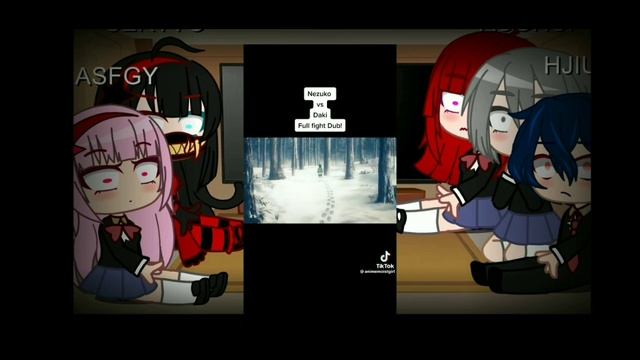 ninja high School react to dub English pt1 gacha club ninja high school demon slayer nezuko vs daki смотреть онлайн