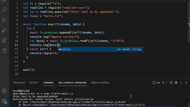 Node.js Tutorials #10e- Node File async/await - Asynchronous File Handling in Node with Async Await смотреть онлайн