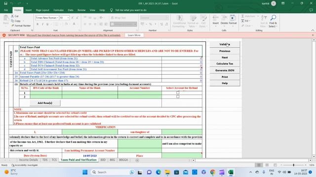 How to fix E-filing Excel Utility Issue in Tamil смотреть онлайн