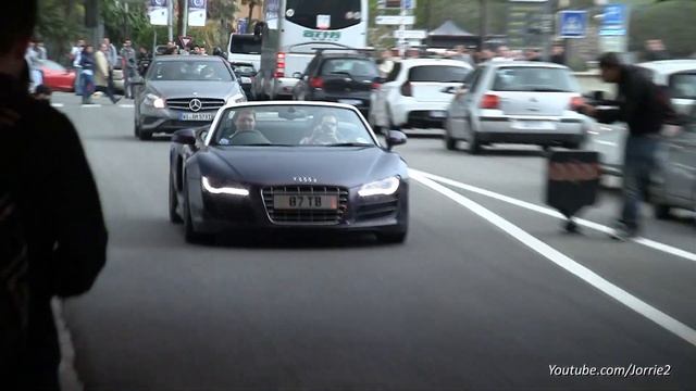 Audi R8 V10 Spyder w/ Quicksilver Exhaust Sound! - 1080p HD смотреть онлайн