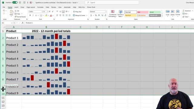 Excel Add Sparklines on a Separate Worksheet смотреть онлайн