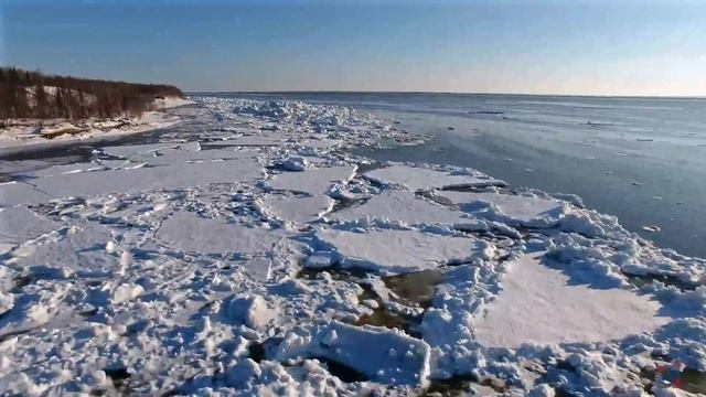 Ледоход на реке Обь смотреть онлайн