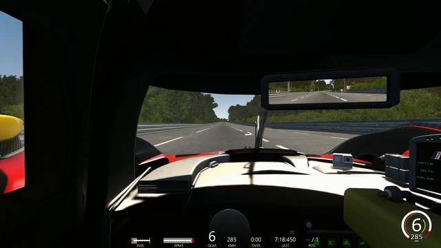 Assetto Corsa Ferrari 499P LMH Mod on le Mans смотреть онлайн