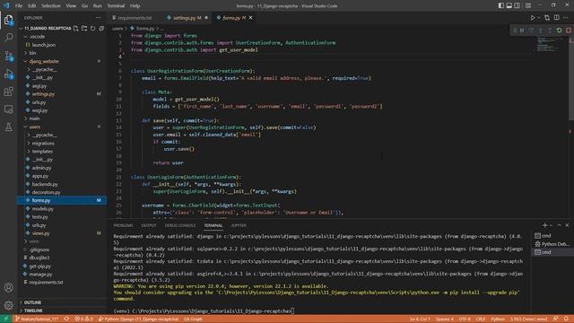 Django Tutorial - Implementing Google reCAPTCHA security #11 смотреть онлайн
