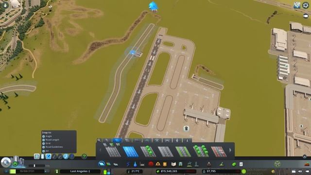 Building a Large International Airport in Vanilla Cities: Skylines | No Mods needed смотреть онлайн