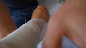 Быстрая перевязка раны.