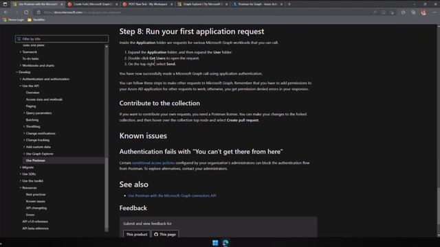 Introduction to Microsoft Graph Postman collection смотреть онлайн