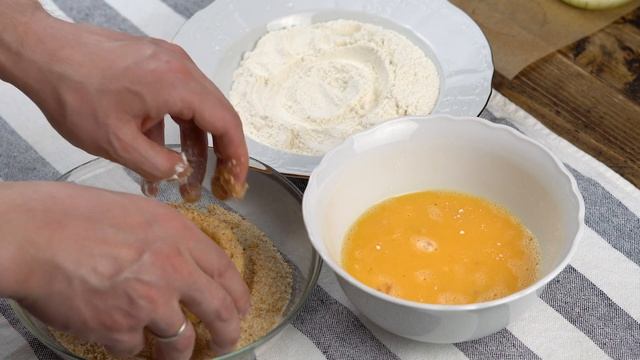 Луковые кольца в кляре с сыром внутри смотреть онлайн