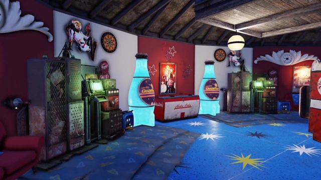Fallout 76 Nuka Cola U.F.O attraction themed C.A.M.P смотреть онлайн