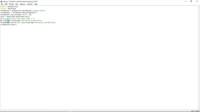 Getting And Storing Date And Time In Excel Sheet Using Python смотреть онлайн