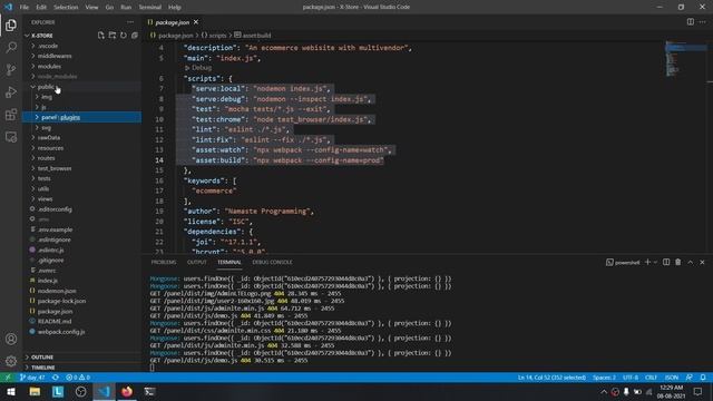 48. Node Ecommerce - Setting Up Project In New System смотреть онлайн