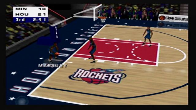 Full Game: Minnesota Timberwolves vs Houston Rockets - NBA Live 99 Arcade Simulation - Nintendo 64 смотреть онлайн