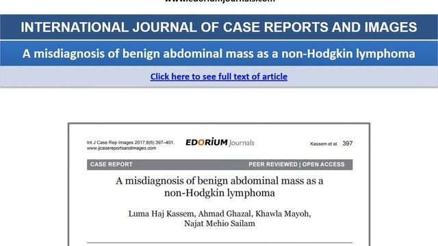 International Journal of Case Reports and Images - June 2017 смотреть онлайн