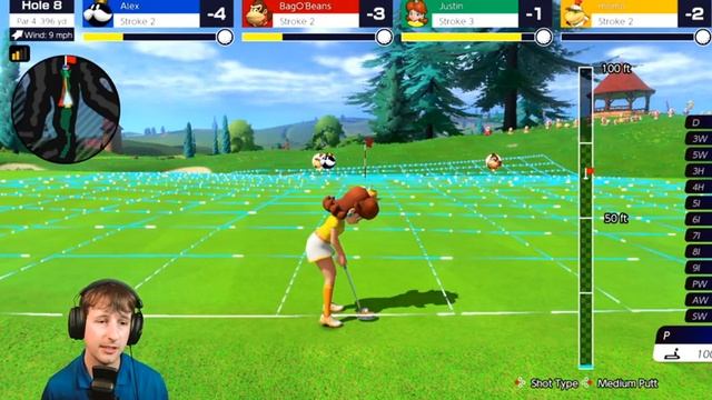 Hitting HUGE BOMBS in Mario Golf: Super Rush! смотреть онлайн