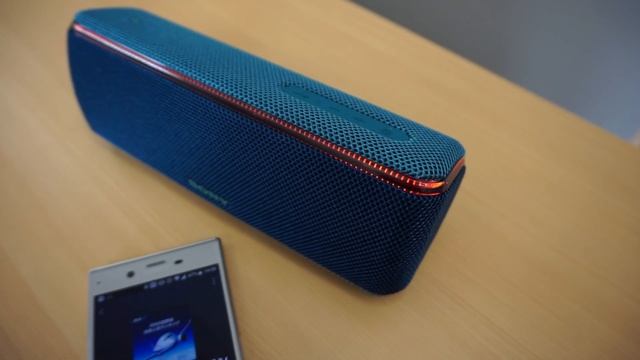 アガるワイヤレススピーカー「RS-XB31」音楽に合わせてライトが光る様子 смотреть онлайн