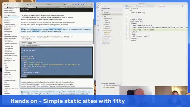 Hands on - Simple static sites with 11ty (Cohost with Rachel Black) смотреть онлайн