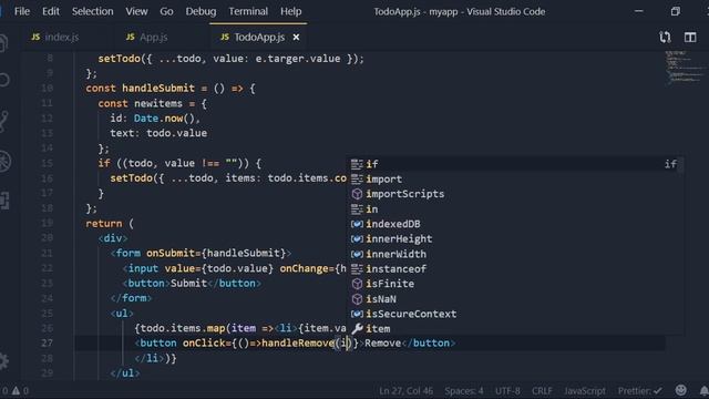 Create a TodoApp using react hook смотреть онлайн