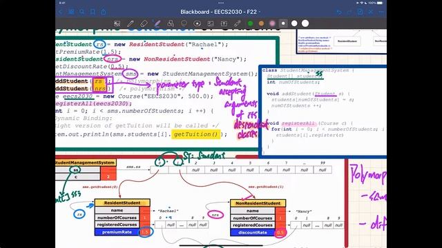 [HD] EECS2030 F22 - 2022-11-23 - Polymorphic Parameters & Return Types, Dynamic Binding & equals смотреть онлайн