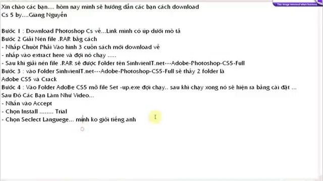 Huong Dan Download Va Cai Đat Photoshop CS5 смотреть онлайн