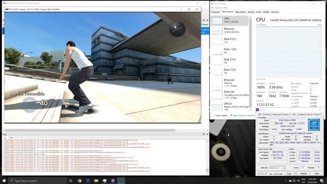 RPCS3 0.0.10-10595 - Skate 3 - Pentium G4600 / RX 470 - Test смотреть онлайн