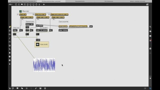 Max/Msp/Jitter - MSP урок 3. Таблично-волновой осциллятор. ADSR. File Path. Adjustable Oscillator. смотреть онлайн
