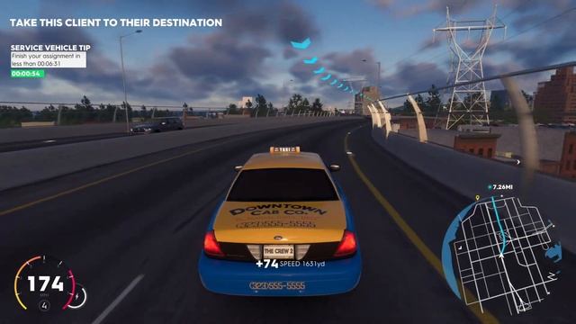 Taxi Pickup Missions 1 with Ford Crown Victoria Marco's Cab Gameplay - Drivers Wanted - The Crew 2 смотреть онлайн
