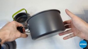 Набор туристической посуды для кемпинга, с чайником DS-308