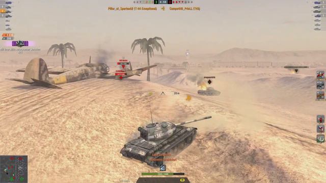 WoT Blitz | T-44 | 2 890 Dmg | Panzerass | Wüstenstaub | 1080p 60fps смотреть онлайн