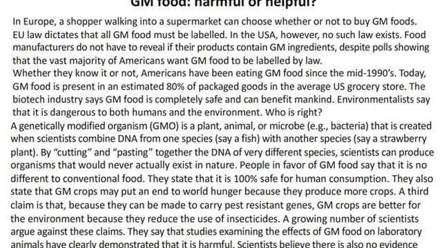 Action 10 Module 4 Ex. 8 p. 51 (Listening & Speaking) GM food: harmful or helpful смотреть онлайн