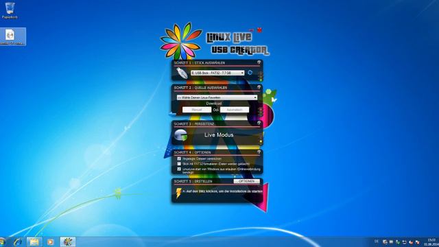 Linux Live USB Creator (Windows freeware): Schritt für Schritt Anleitung (Deutsch / German) смотреть онлайн